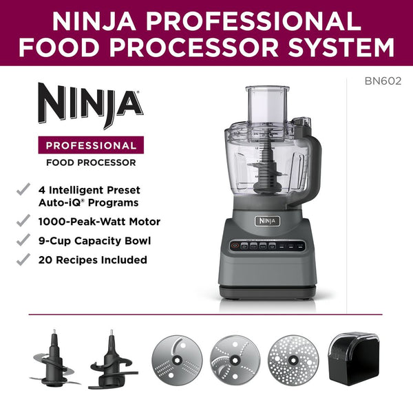 Ninja Professional Advanced 9-Cup Food Processor with Auto-iQ Preset Programs