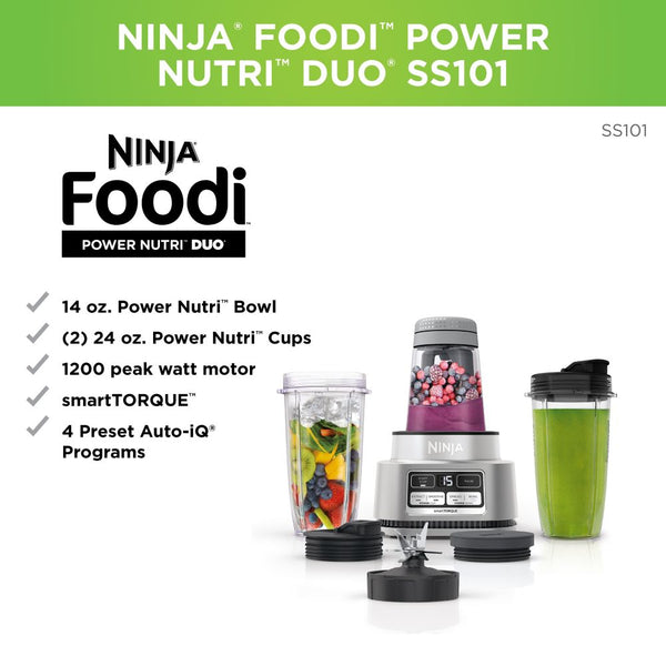 Ninja Foodi Power Nutri Duo Smoothie Bowl Maker and Personal Blender