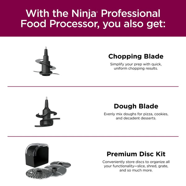 Ninja Professional Advanced 9-Cup Food Processor with Auto-iQ Preset Programs